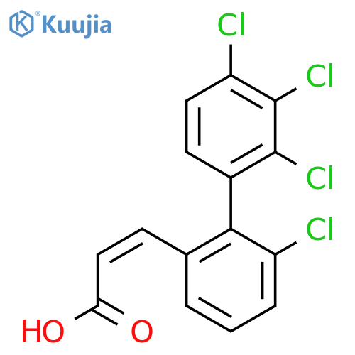 6,2',3',4'-Tetrachlorobiphenyl-2-acrylic acid structure