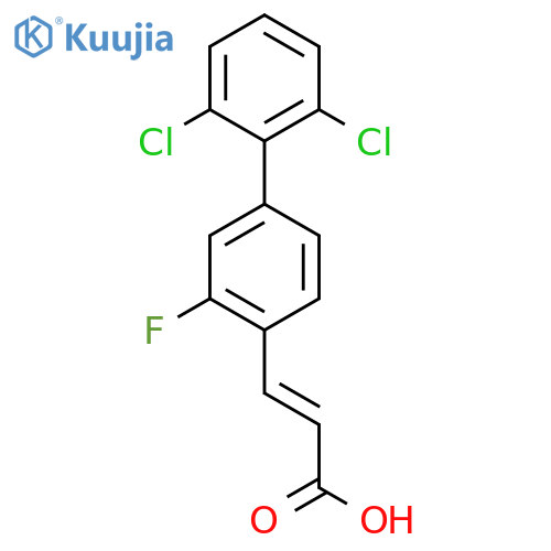 3-(2',6'-Dichloro-3-fluoro-biphenyl-4-yl)-acrylic acid structure