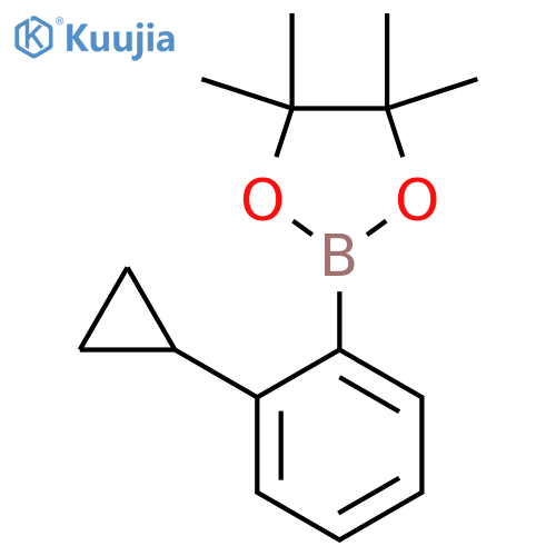 2-(2-Cyclopropylphenyl)-4,4,5,5-tetramethyl-1,3,2-dioxaborolane structure