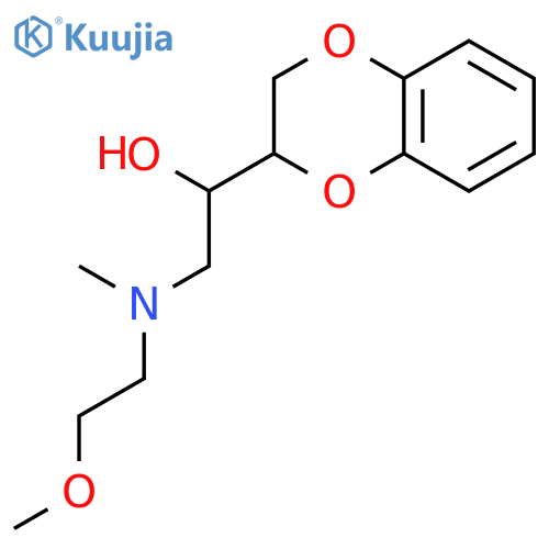 1-(2,3-dihydro-1,4-benzodioxin-2-yl)-2-[(2-methoxyethyl)(methyl)amino]ethanol structure