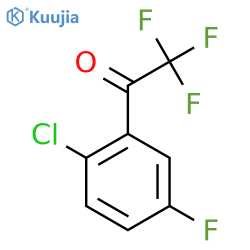 1-(2-chloro-5-fluorophenyl)-2,2,2-trifluoroethan-1-one structure