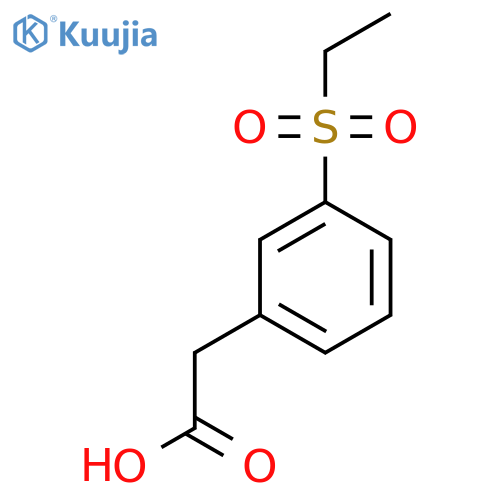2-3-(ethanesulfonyl)phenylacetic acid structure