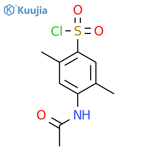 4-acetylamino-2,5-dimethyl-benzene-1-sulfonyl chloride structure