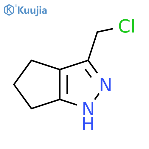 3-(Chloromethyl)-1H,4H,5H,6H-cyclopenta[c]pyrazole structure