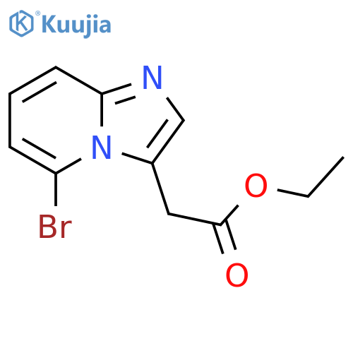 ethyl 2-{5-bromoimidazo[1,2-a]pyridin-3-yl}acetate structure