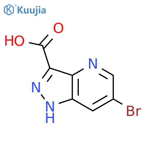 6-Bromo-1H-pyrazolo[4,3-b]pyridine-3-carboxylic acid structure