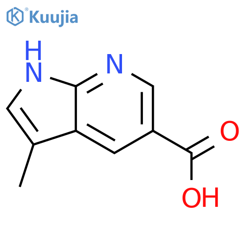 3-methyl-1H-pyrrolo[2,3-b]pyridine-5-carboxylic acid structure