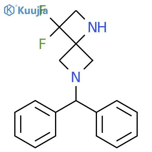 6-Benzhydryl-3,3-difluoro-1,6-diazaspiro[3.3]heptane structure