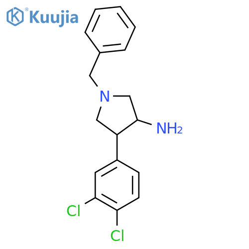 1-Benzyl-4-(3,4-dichlorophenyl)pyrrolidin-3-amine structure