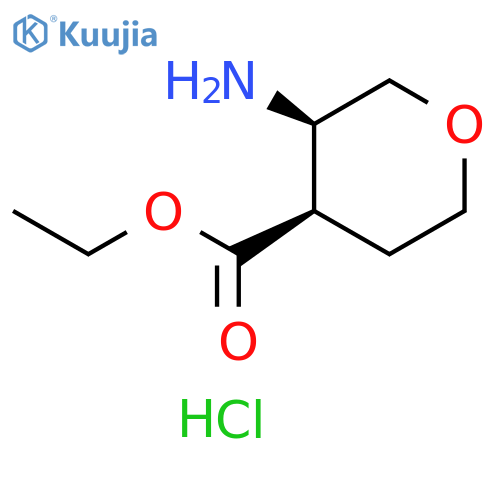 CIS-ETHYL 3-AMINOTETRAHYDRO-2H-PYRAN-4-CARBOXYLATE HCL structure