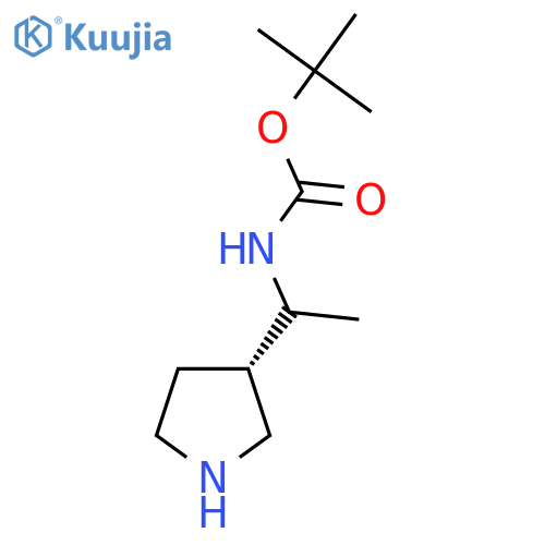 (3S)-3-(1-(Boc-amino)ethyl)-pyrrolidine structure