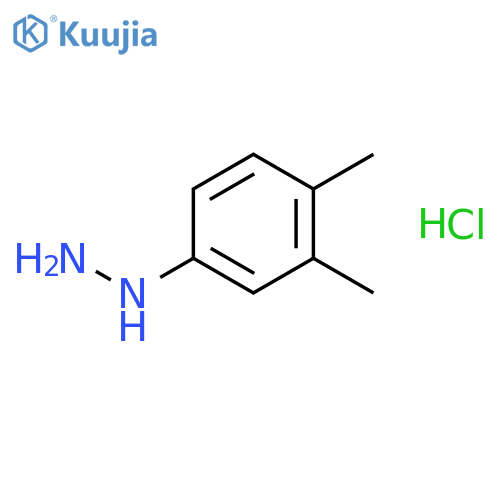 (3,4-dimethylphenyl)hydrazine structure