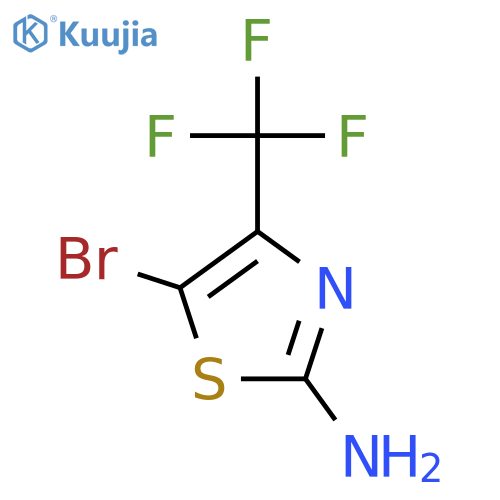5-Bromo-4-(trifluoromethyl)thiazol-2-amine structure