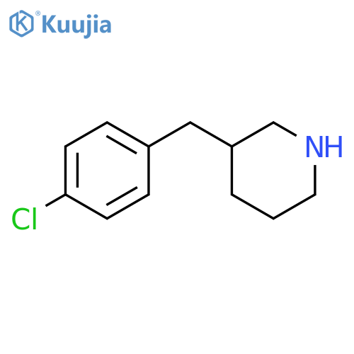 3-[(4-chlorophenyl)methyl]piperidine structure