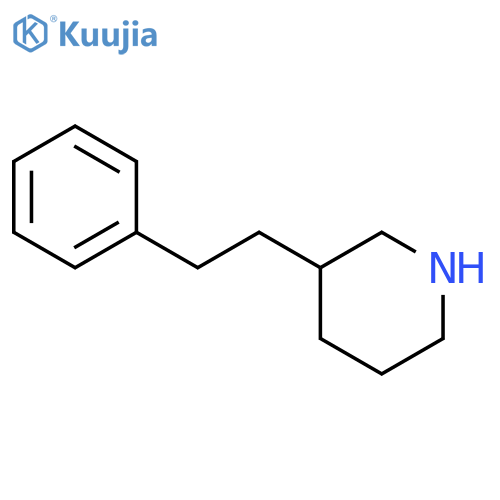 3-(2-phenylethyl)piperidine structure