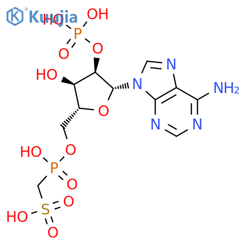 2'-Adenylic acid,5'-[hydrogen (sulfomethyl)phosphonate] (9CI) structure