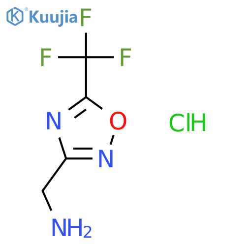 {5-(Trifluoromethyl)-1,2,4-oxadiazol-3-ylmethyl}amine Hydrochloride structure