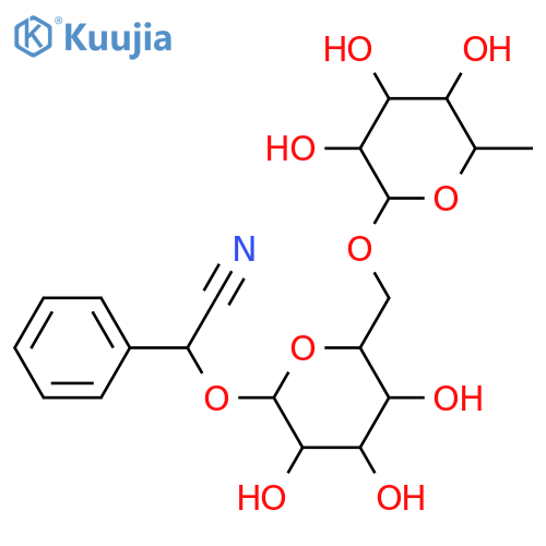 2-Hydroxy-2-phenylacetonitrile; (S)-form, O-[α-L-Rhamnopyranosyl-(1→6)-β-D-glucopyranoside] structure