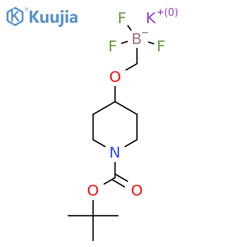Potassium (1-boc-4-piperidinyloxy)methyltrifluoroborate structure