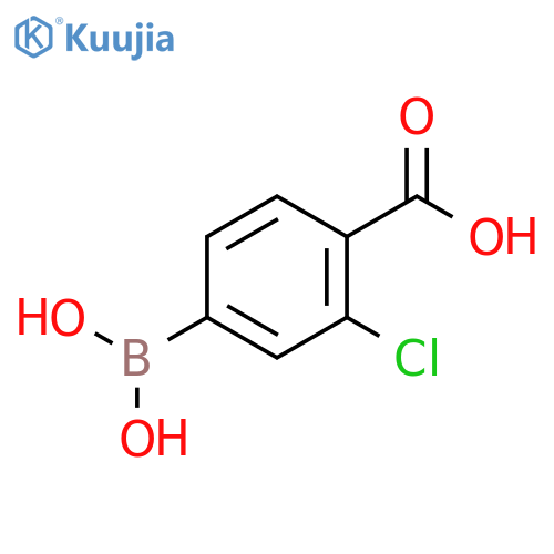3-chloro-4-carboxyphenylboronic acid structure