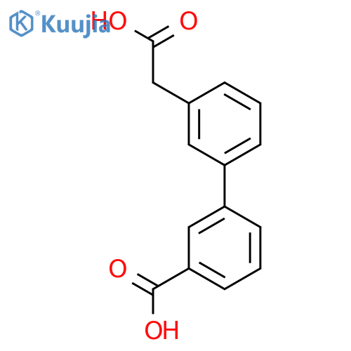 3-3-(Carboxymethyl)phenylbenzoic acid structure
