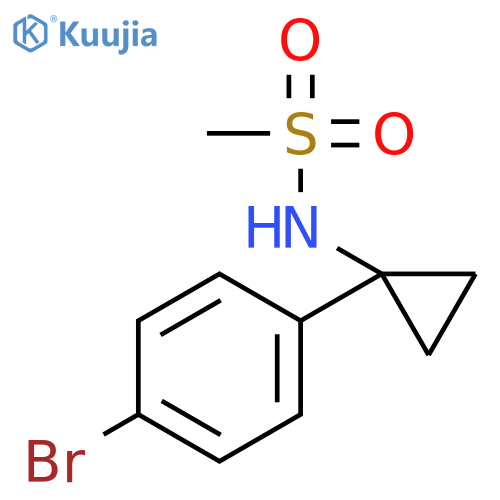 N-1-(4-bromophenyl)cyclopropylmethanesulfonamide structure