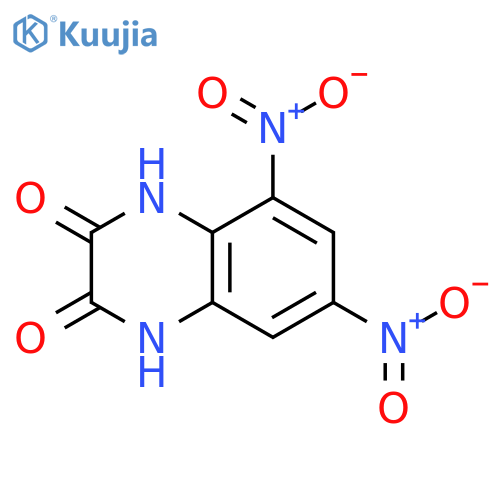 1,4-Dihydro-5,7-dinitro-2,3-quinoxalinedione structure