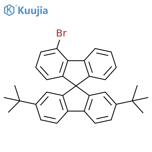 4'-Bromo-2,7-di-tert-butyl-9,9'-spirobi[fluorene] structure