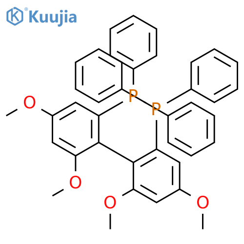 (4,4',6,6'-tetramethoxy-2,2'-biphenyldiyl)bis(diphenylphosphine) structure