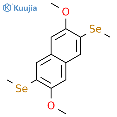 Naphthalene,2,6-dimethoxy-3,7-bis(methylseleno)- structure