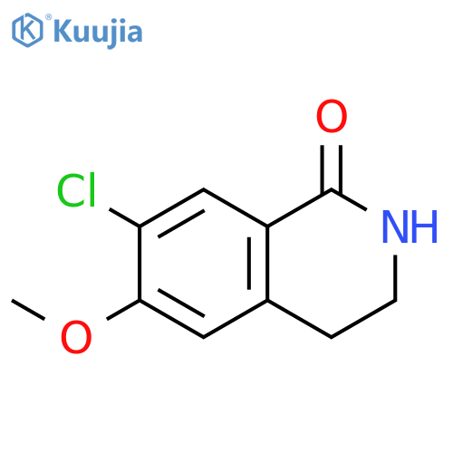 7-chloro-6-methoxy-1,2,3,4-tetrahydroisoquinolin-1-one structure