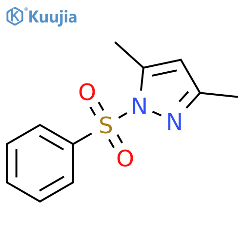 3,5-dimethyl-1-(phenylsulfonyl)-1H-pyrazole structure