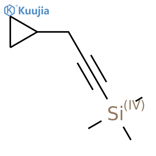 (3-Cyclopropylprop-1-yn-1-yl)trimethylsilane structure