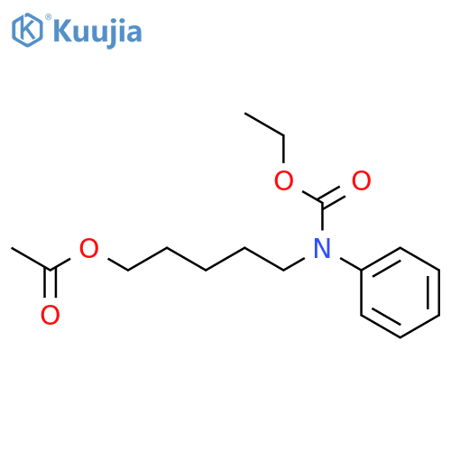 Carbanilic acid,N-(5-hydroxypentyl)-, ethyl ester, acetate (ester) (8CI) structure