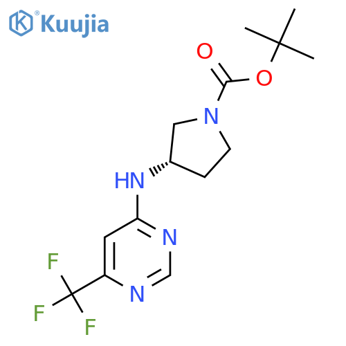 Tert-Butyl (3S)-3-[6-(trifluoromethyl)pyrimidin-4-yl]aminopyrrolidine-1-carboxylate structure