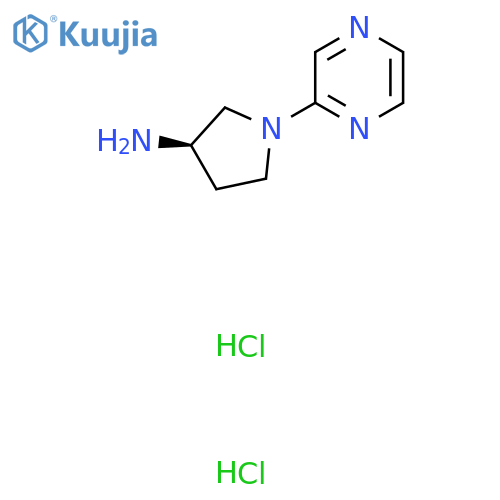 (3R)-1-(Pyrazin-2-yl)pyrrolidin-3-amine dihydrochloride structure