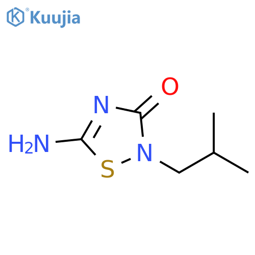 5-Amino-2-isobutyl-[1,2,4]thiadiazol-3-one structure