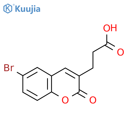 3-(6-Bromo-2-oxo-2H-chromen-3-yl)propanoic acid structure