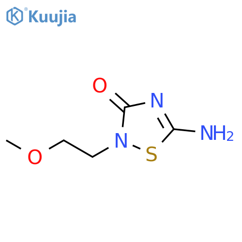 5-Amino-2-(2-methoxy-ethyl)-[1,2,4]thiadiazol-3-one structure