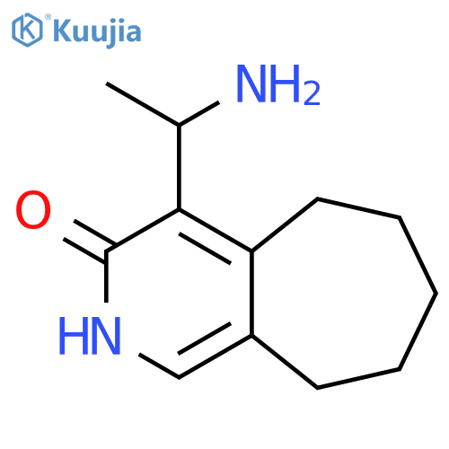 4-(1-Amino-ethyl)-2,5,6,7,8,9-hexahydro-cyclohepta[c]pyridin-3-one structure