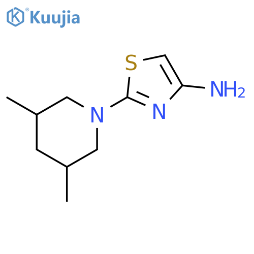 2-(3,5-Dimethyl-piperidin-1-yl)-thiazol-4-ylamine structure