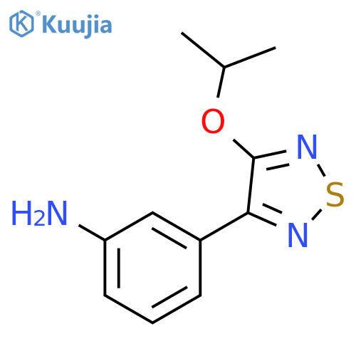 3-(4-Isopropoxy-[1,2,5]thiadiazol-3-yl)-phenylamine structure