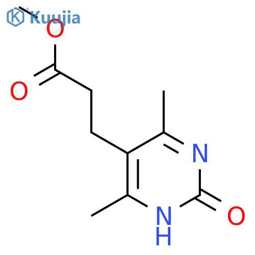 Methyl 3-(4,6-dimethyl-2-oxo-1,2-dihydropyrimidin-5-yl)propanoate structure
