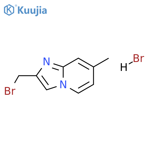2-(bromomethyl)-7-methylimidazo[1,2-a]pyridine hydrobromide structure