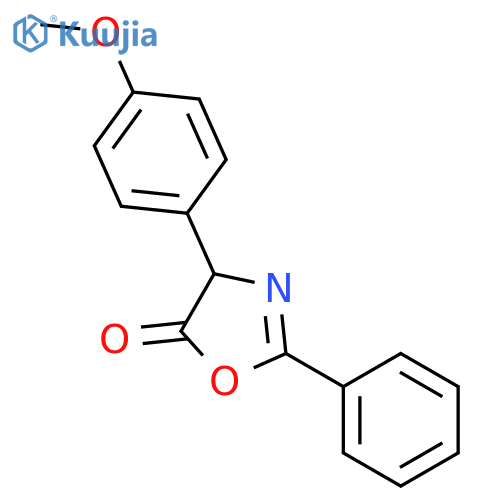 5(4H)-Oxazolone, 4-(4-methoxyphenyl)-2-phenyl- structure
