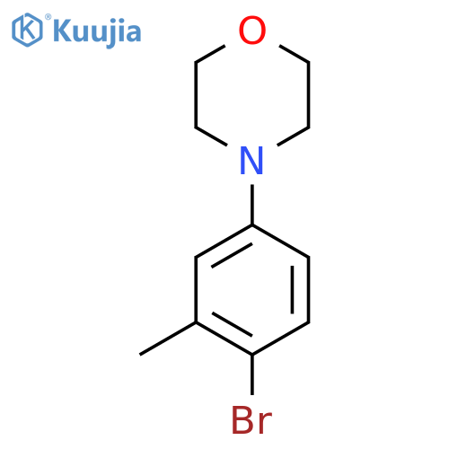 4-(4-Bromo-3-methylphenyl)morpholine structure