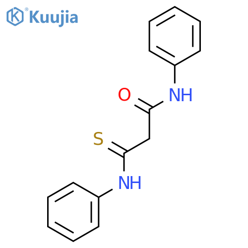 Propanamide, N-phenyl-3-(phenylamino)-3-thioxo- structure