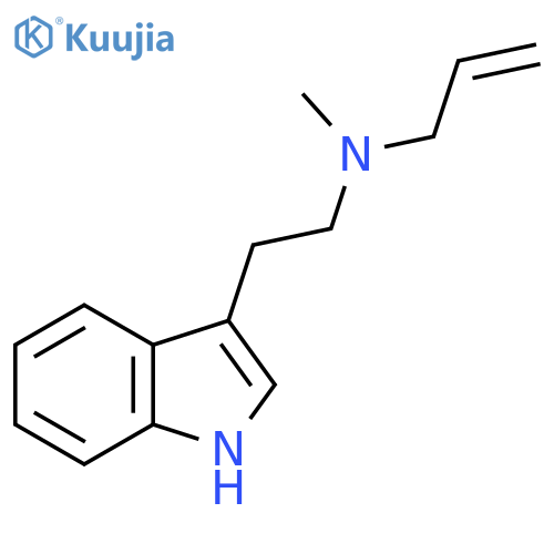 N-[2-(1H-indol-3-yl)ethyl]-N-methylprop-2-en-1-amine structure