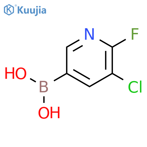 (5-chloro-6-fluoropyridin-3-yl)boronic Acid structure