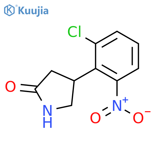 4-(2-chloro-6-nitrophenyl)pyrrolidin-2-one structure